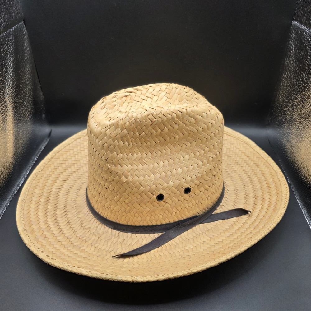 Eddy Bros California Straw Cowboy Hat Mens Tan Western Sun Hat Size 6 3/4 - 7